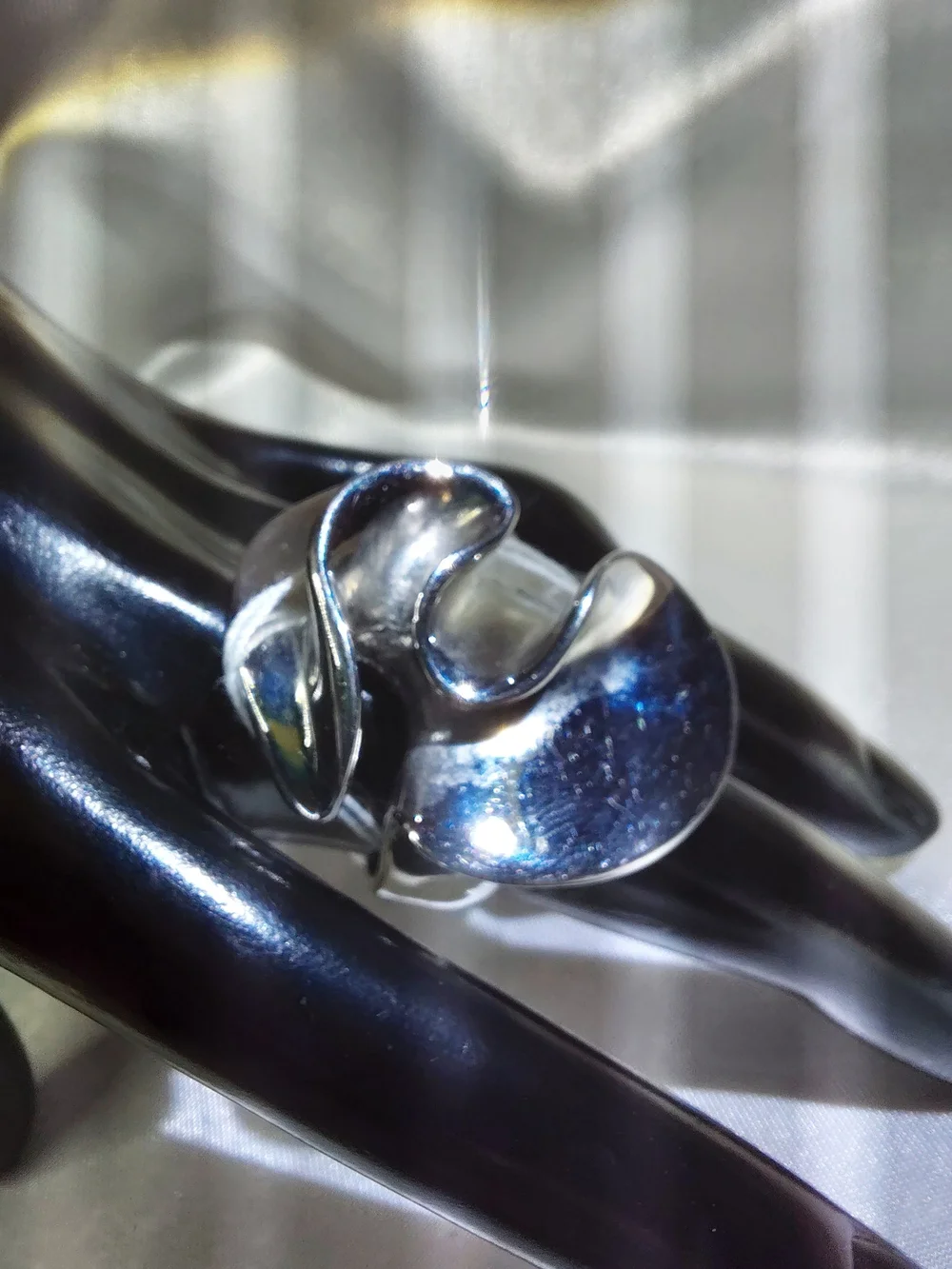 BOLD Silver Sculptural Statement Ring - Women Jewelry